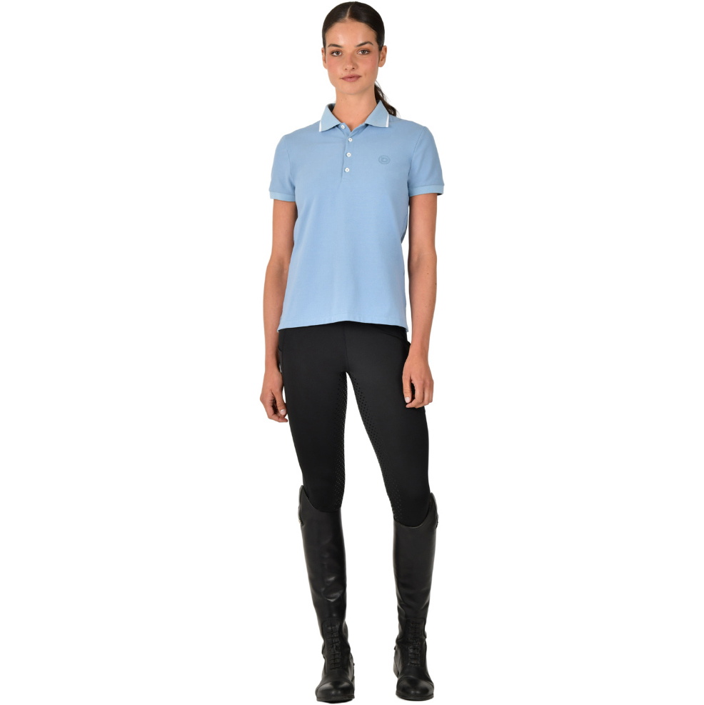 2025 Dublin Womens Cotton Pique Short Sleeve Polo 1027712 - Blue Fog